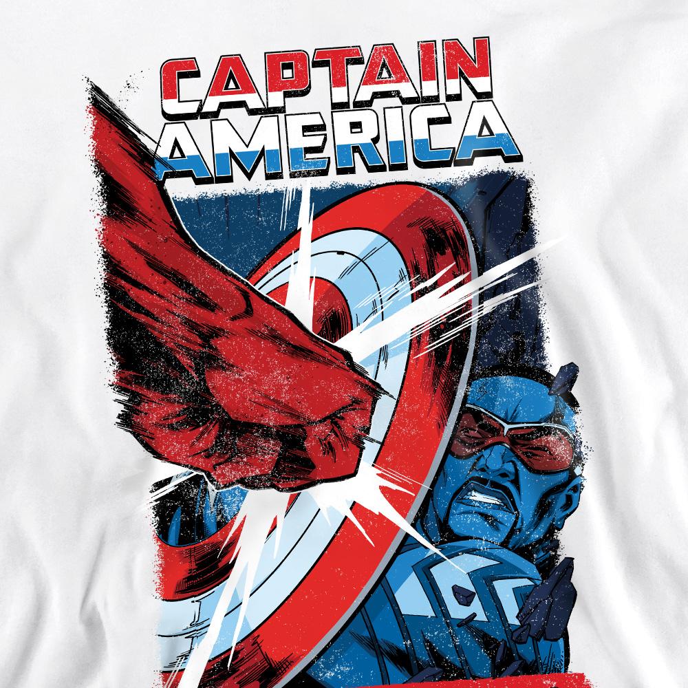 White - Pack Shot - Captain America: Brave New World Unisex Adult Red Hulk Punch Sweatshirt