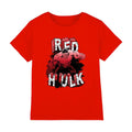 Red - Front - Captain America: Brave New World Childrens-Kids Red Hulk Brick T-Shirt