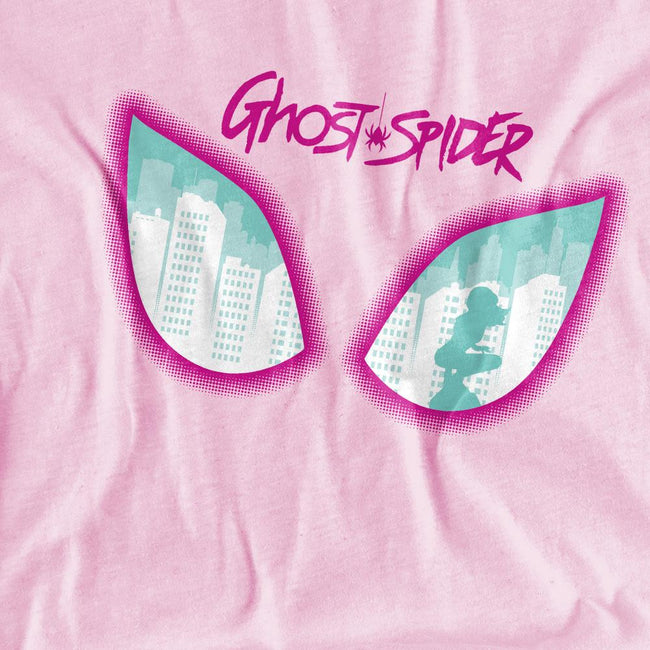 Light Pink - Side - Marvel Childrens-Kids Ghost-Spider Eyes T-Shirt