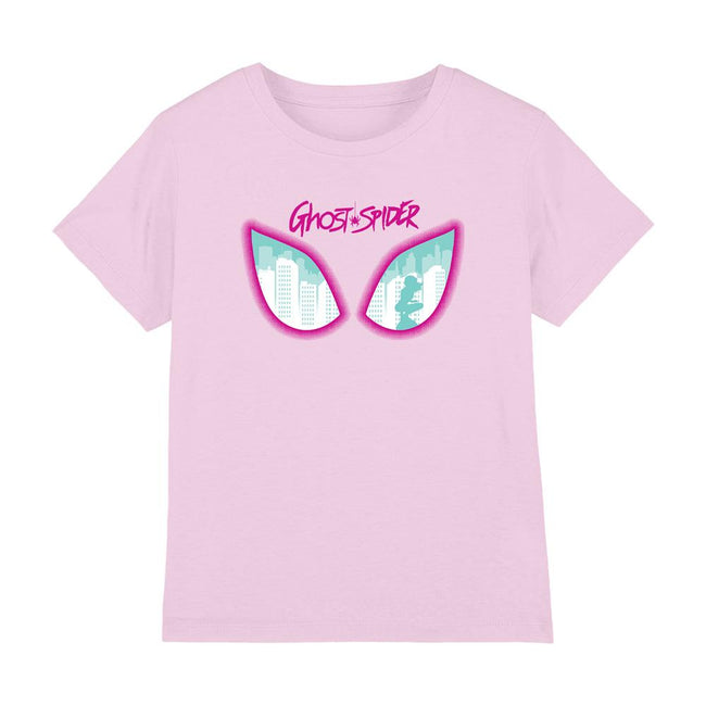 Light Pink - Front - Marvel Childrens-Kids Ghost-Spider Eyes T-Shirt