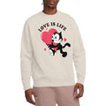 Natural - Lifestyle - Felix The Cat Unisex Adult Love Is Life Sweatshirt