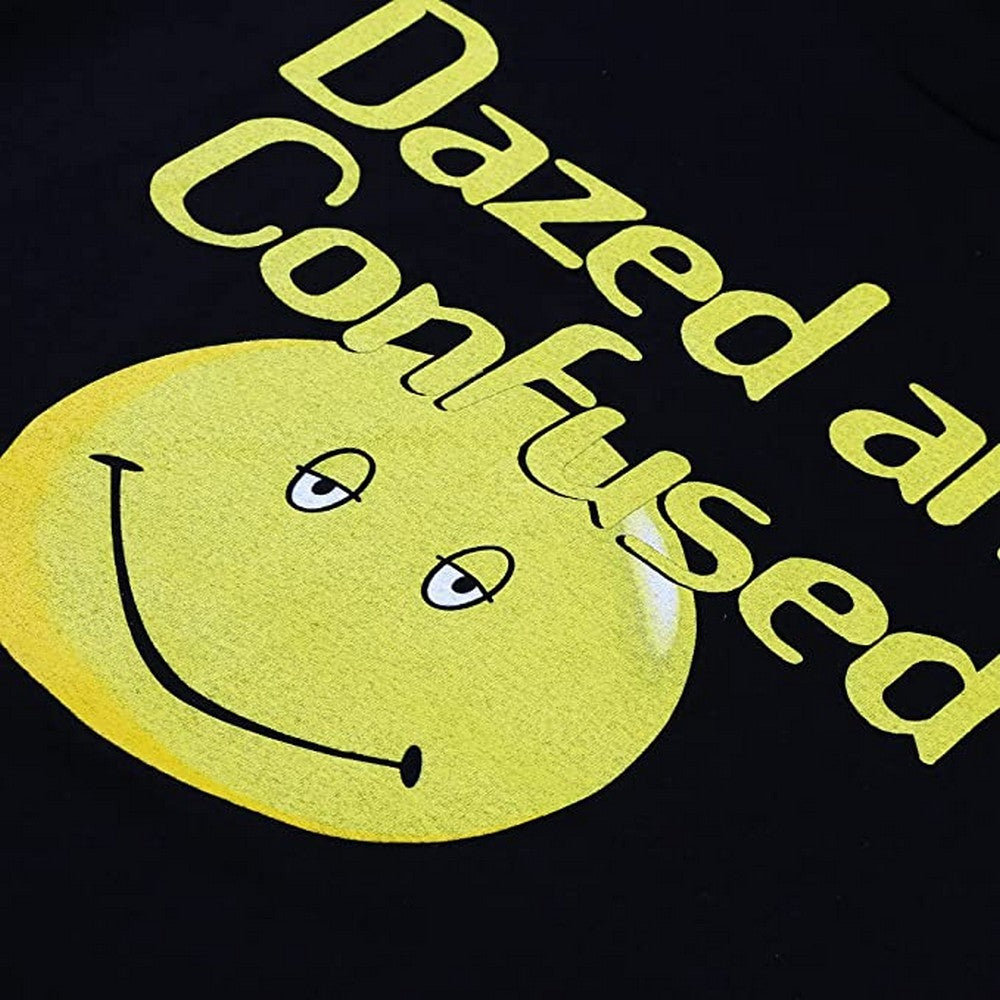 Black - Side - Dazed & Confused Mens Emoji T-Shirt