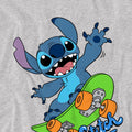 Sport Heather - Side - Lilo & Stitch Childrens-Kids Skateboard T-Shirt
