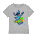 Sport Heather - Front - Lilo & Stitch Childrens-Kids Skateboard T-Shirt