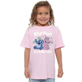 Light Pink - Lifestyle - Lilo & Stitch Childrens-Kids Keep Palm Stitch & Angel T-Shirt