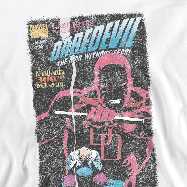 White - Pack Shot - Daredevil Unisex Adult Last Rites Comic Cover Sweatshirt