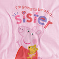 Light Pink - Side - Peppa Pig Childrens-Kids Big Sister T-Shirt