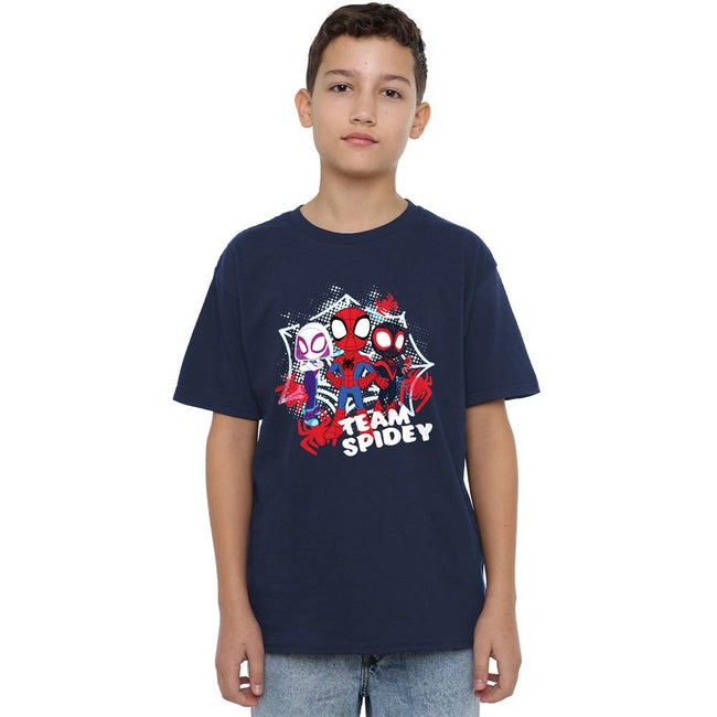 Navy - Lifestyle - Spidey And His Amazing Friends Childrens-Kids Team Spidey T-Shirt