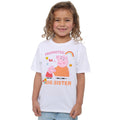 White - Lifestyle - Peppa Pig Childrens-Kids Promoted To Big Sister T-Shirt