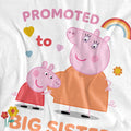 White - Side - Peppa Pig Childrens-Kids Promoted To Big Sister T-Shirt