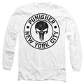 White - Front - The Punisher Unisex Adult NYC Logo T-Shirt