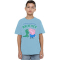 Sky Blue - Lifestyle - Peppa Pig Childrens-Kids Big Brother George T-Shirt
