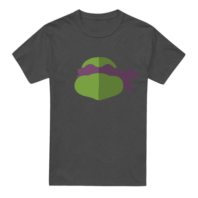 Charcoal - Front - Teenage Mutant Ninja Turtles Unisex Adult Donatello Face T-Shirt