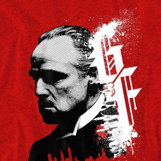 Red - Pack Shot - The Godfather Unisex Adult Spray T-Shirt