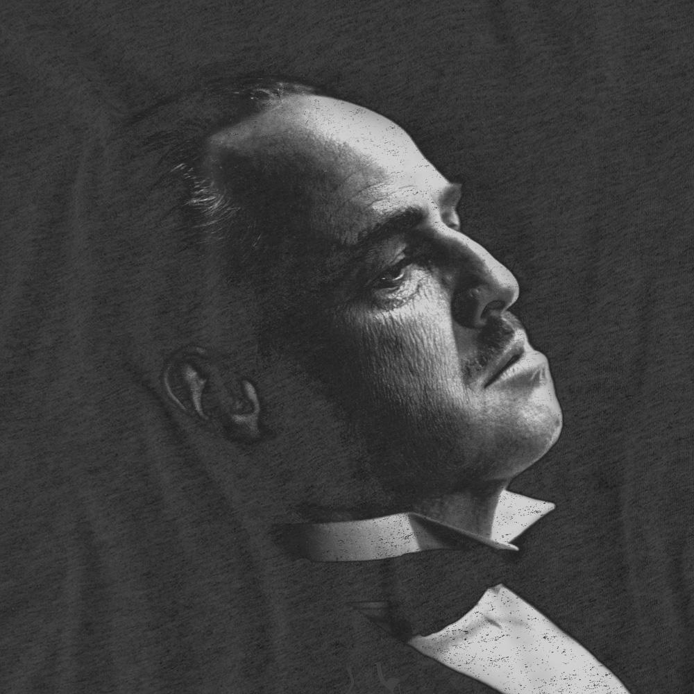 Charcoal - Pack Shot - The Godfather Unisex Adult Don Vito Corleone Graphic T-Shirt