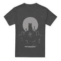 Charcoal - Front - Pet Sematary Unisex Adult Cat With Tombstones T-Shirt