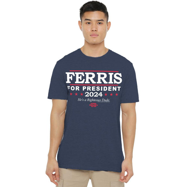 Navy - Lifestyle - Ferris Bueller´s Day Off Unisex Adult Ferris For President T-Shirt