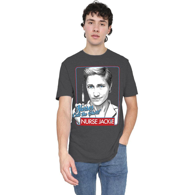 Charcoal - Lifestyle - Nurse Jackie Unisex Adult Nurses Call The Shots T-Shirt