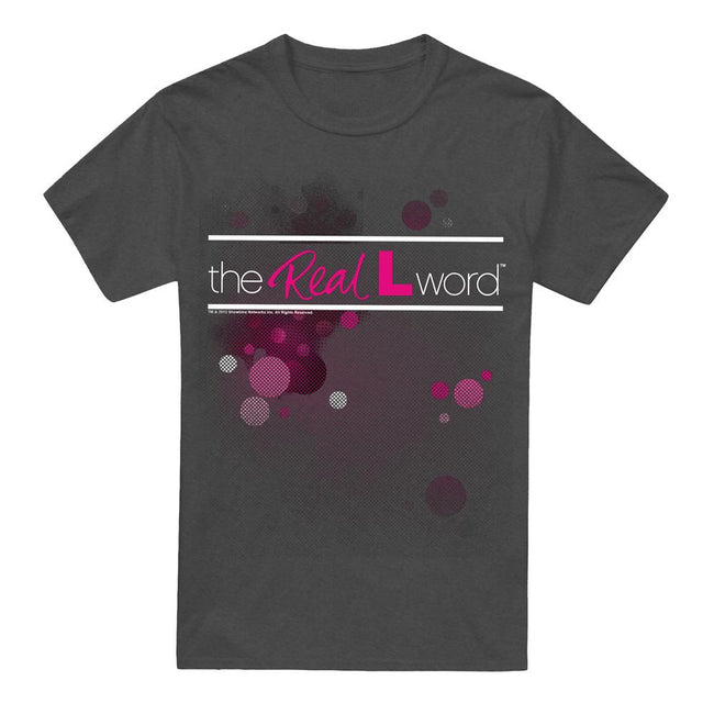 Charcoal - Front - The Real L Word Unisex Adult Flashy Logo T-Shirt