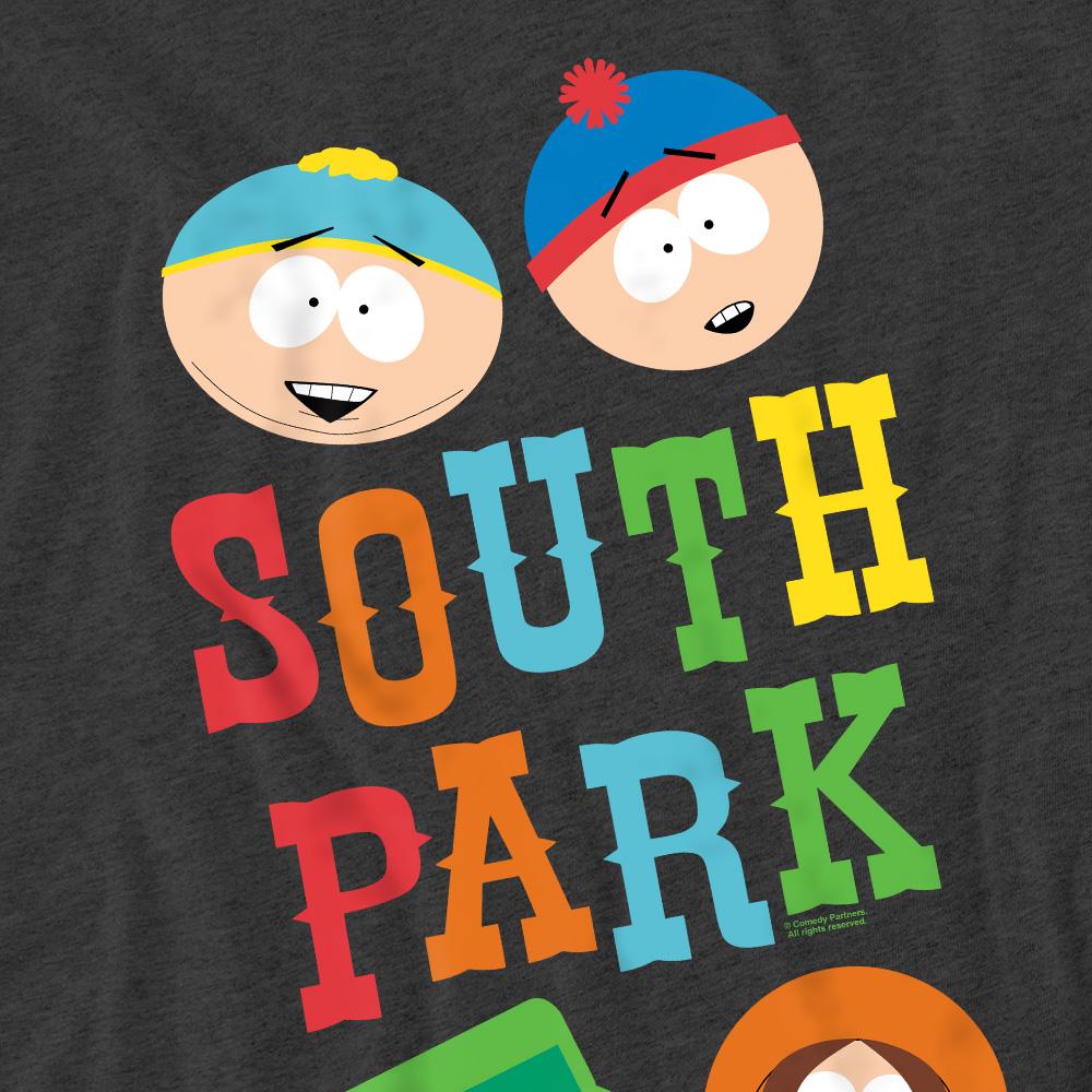 Charcoal - Pack Shot - South Park Unisex Adult Best Buds T-Shirt