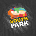 Charcoal - Pack Shot - South Park Unisex Adult Lyrics T-Shirt