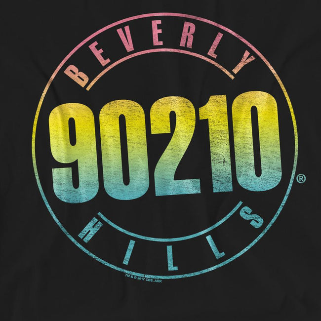 Black - Pack Shot - 90210 Unisex Adult Colour Blend Logo T-Shirt
