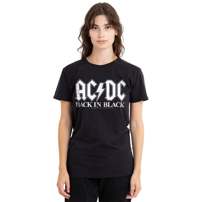 Black - Side - AC-DC Unisex Adult Back In Black T-Shirt