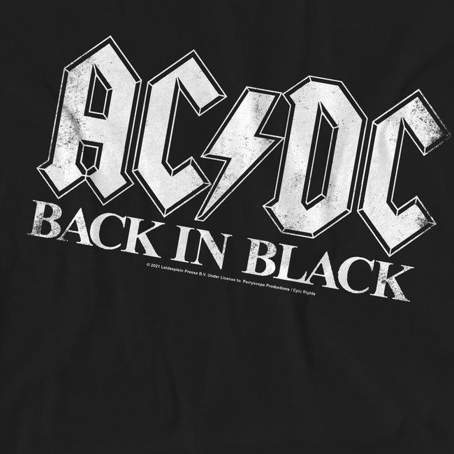 Black - Pack Shot - AC-DC Unisex Adult Back In Black T-Shirt