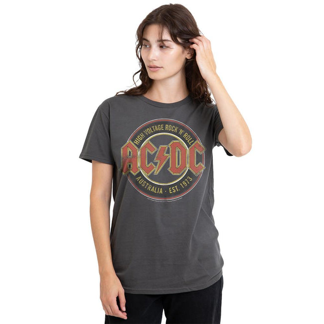 Charcoal - Side - AC-DC Unisex Adult Est. ´73 T-Shirt