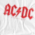 White - Pack Shot - AC-DC Unisex Adult Logo T-Shirt