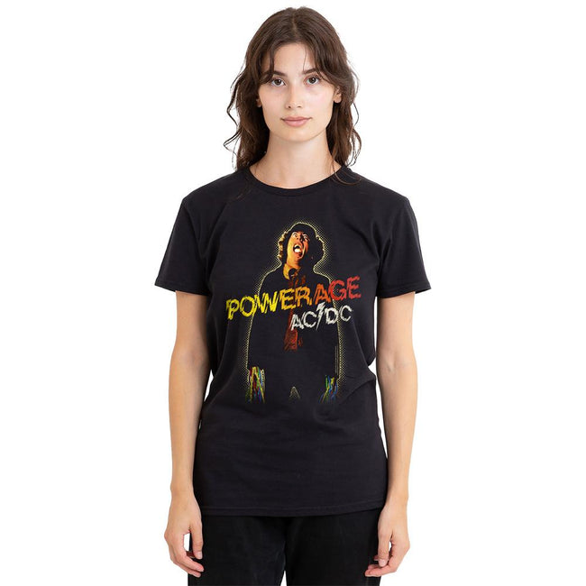 Black - Side - AC-DC Unisex Adult Powerage T-Shirt