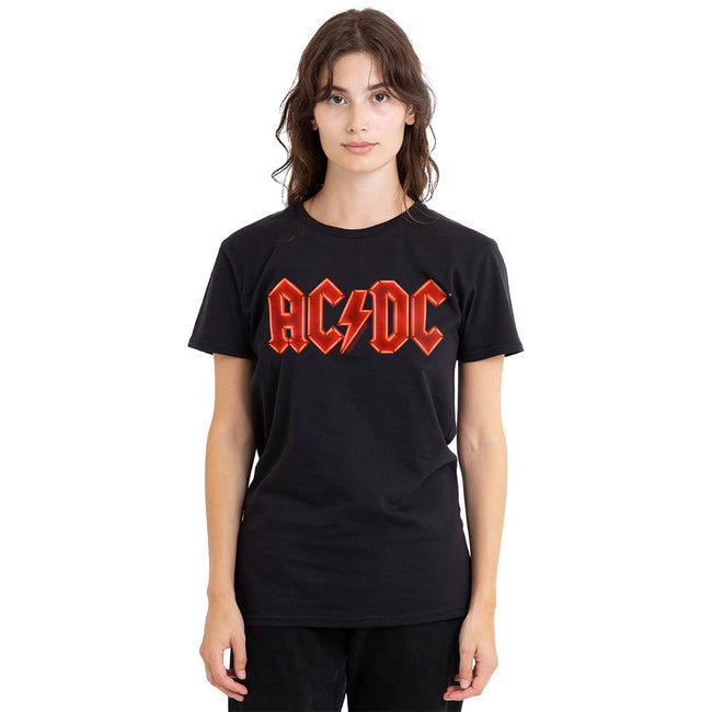 Black - Side - AC-DC Unisex Adult PWR-UP Logo T-Shirt