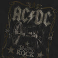Black - Pack Shot - AC-DC Unisex Adult Rock Label T-Shirt