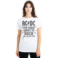 White - Side - AC-DC Unisex Adult Salute T-Shirt
