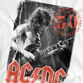 White - Pack Shot - AC-DC Unisex Adult Stamp Poster T-Shirt