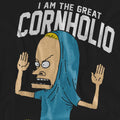 Black - Side - Beavis & Butthead Unisex Adult Cornholio T-Shirt