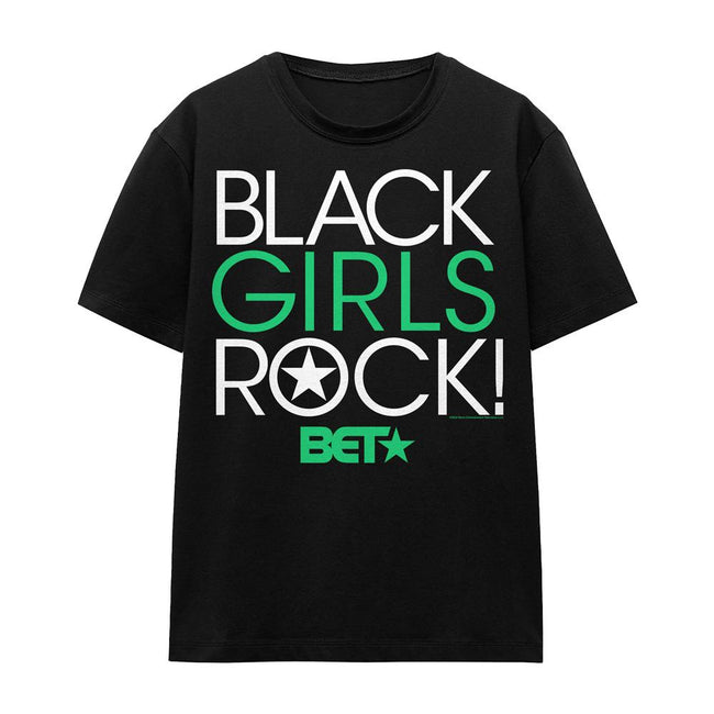 Black - Front - BET Unisex Adult Black Girls Rock T-Shirt