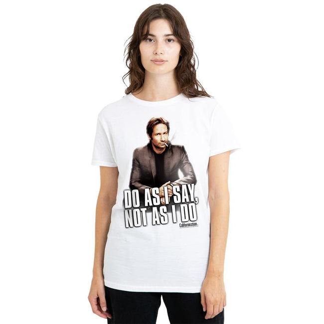 White - Side - Californication Unisex Adult Do As I Say T-Shirt