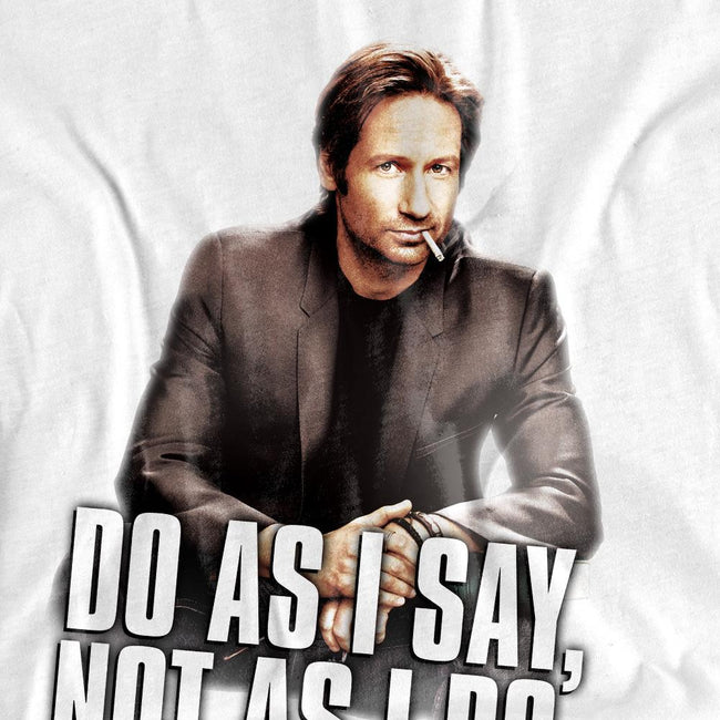White - Pack Shot - Californication Unisex Adult Do As I Say T-Shirt