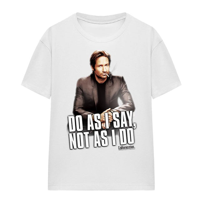 White - Front - Californication Unisex Adult Do As I Say T-Shirt