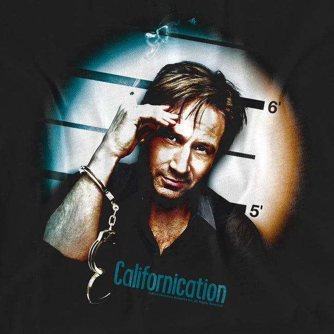 Black - Pack Shot - Californication Unisex Adult In Handcuffs T-Shirt