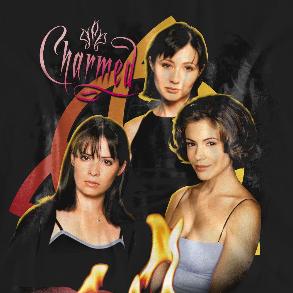 Black - Pack Shot - Charmed Unisex Adult Original Three T-Shirt