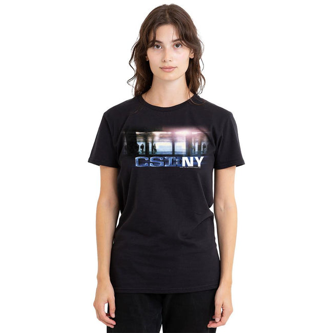 Black - Side - CSI Unisex Adult New York Subway T-Shirt