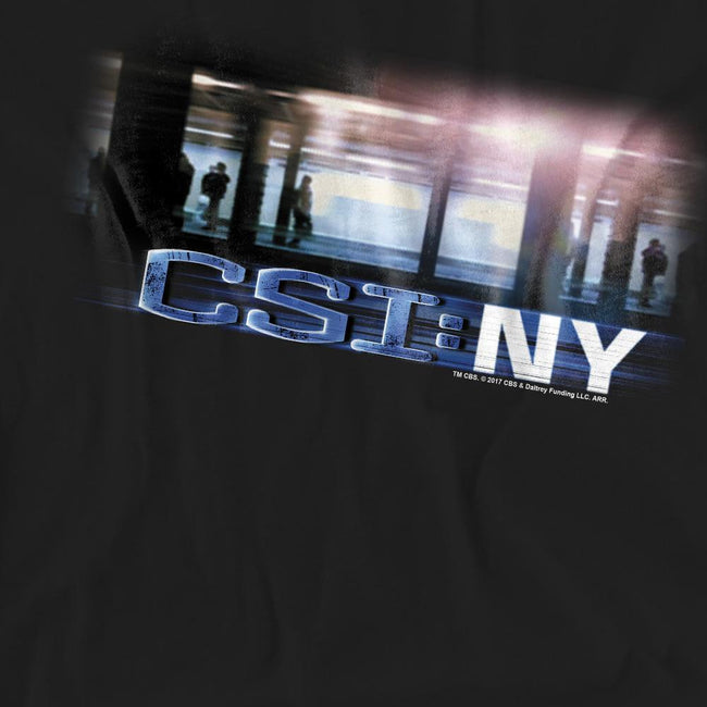 Black - Pack Shot - CSI Unisex Adult New York Subway T-Shirt
