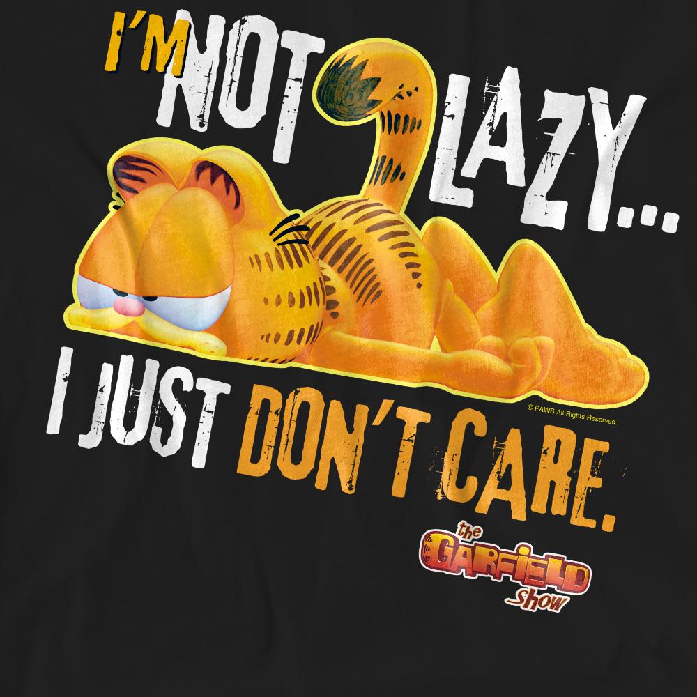 Black - Pack Shot - Garfield Unisex Adult Not Lazy T-Shirt