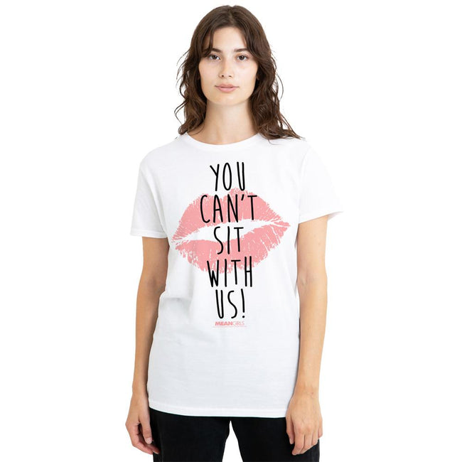 White - Side - Mean Girls Unisex Adult You Can´t Sit With Us T-Shirt