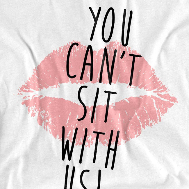 White - Pack Shot - Mean Girls Unisex Adult You Can´t Sit With Us T-Shirt