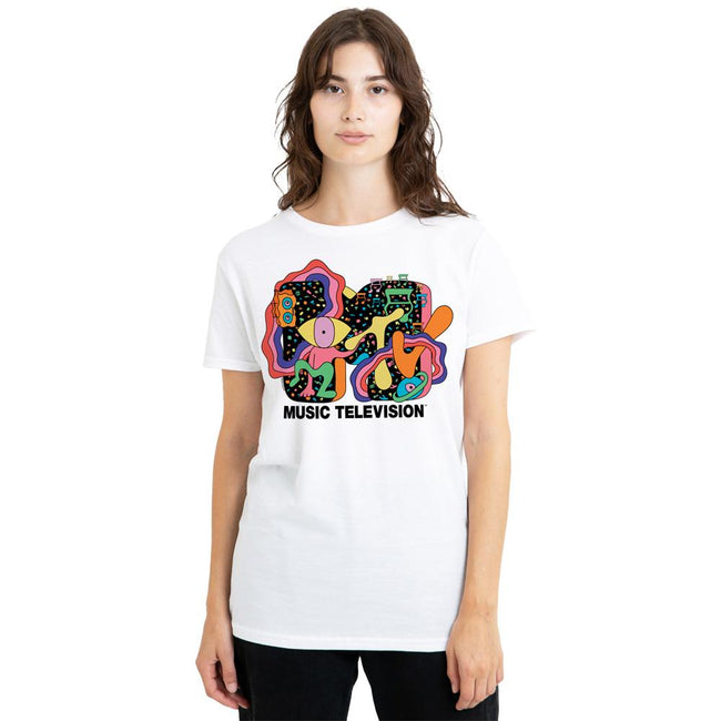 White - Lifestyle - MTV Unisex Adult Expression T-Shirt