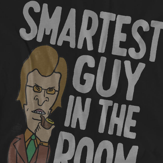 Black - Pack Shot - Beavis & Butthead Unisex Adult Smartest Guy In The Room T-Shirt