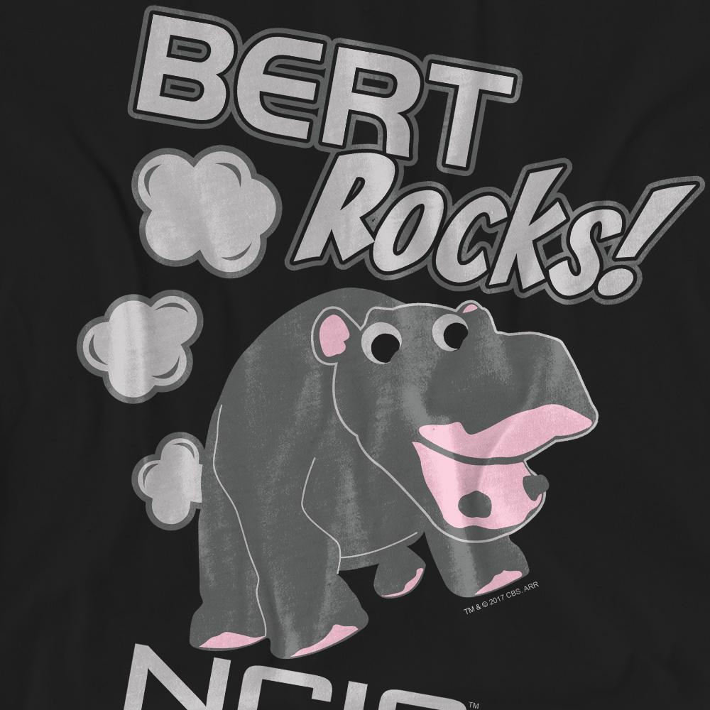 Black - Pack Shot - NCIS Unisex Adult Bert Rocks T-Shirt
